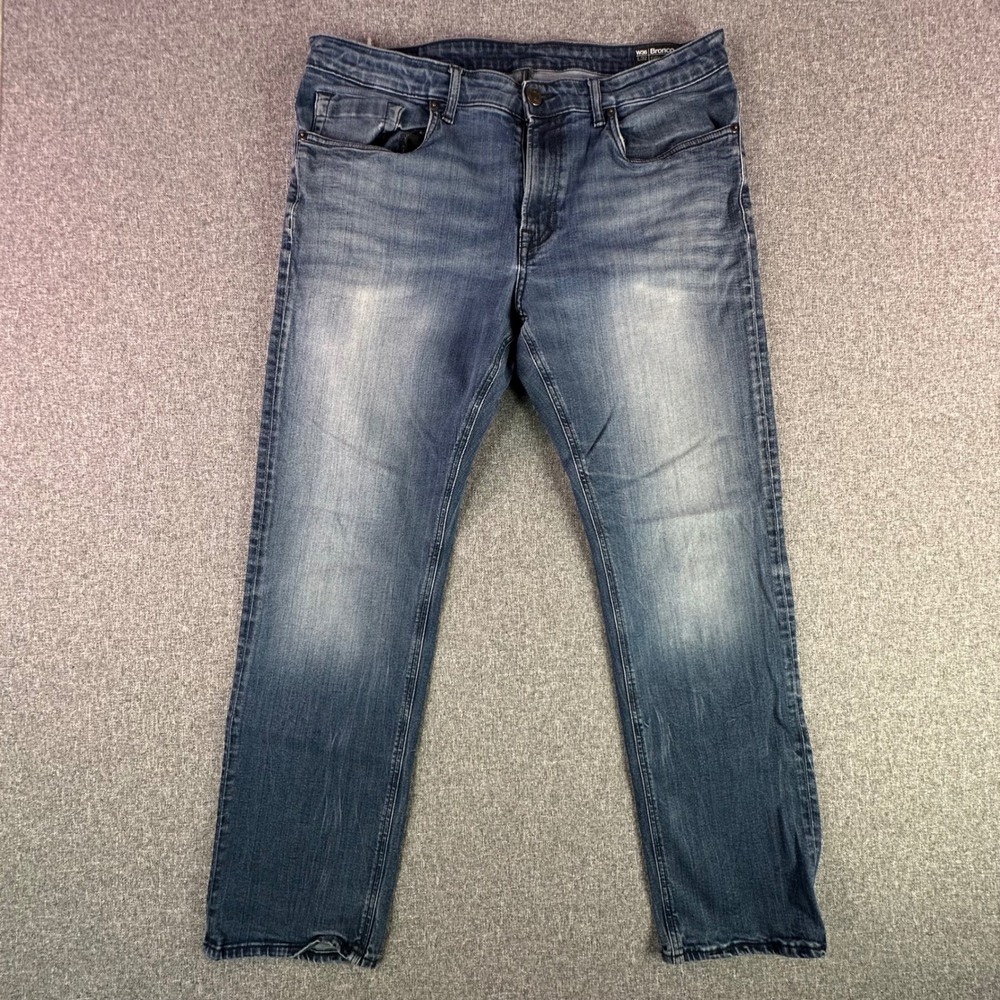Buffalo David Bitton Jeans Mens 36 Bronco-X Blue Athletic Stretch Medium Wash
